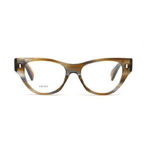 NEW CELINE EYEGLASSES CL50012I 055 WOMEN ROUND HAVANA CL 50012I 055